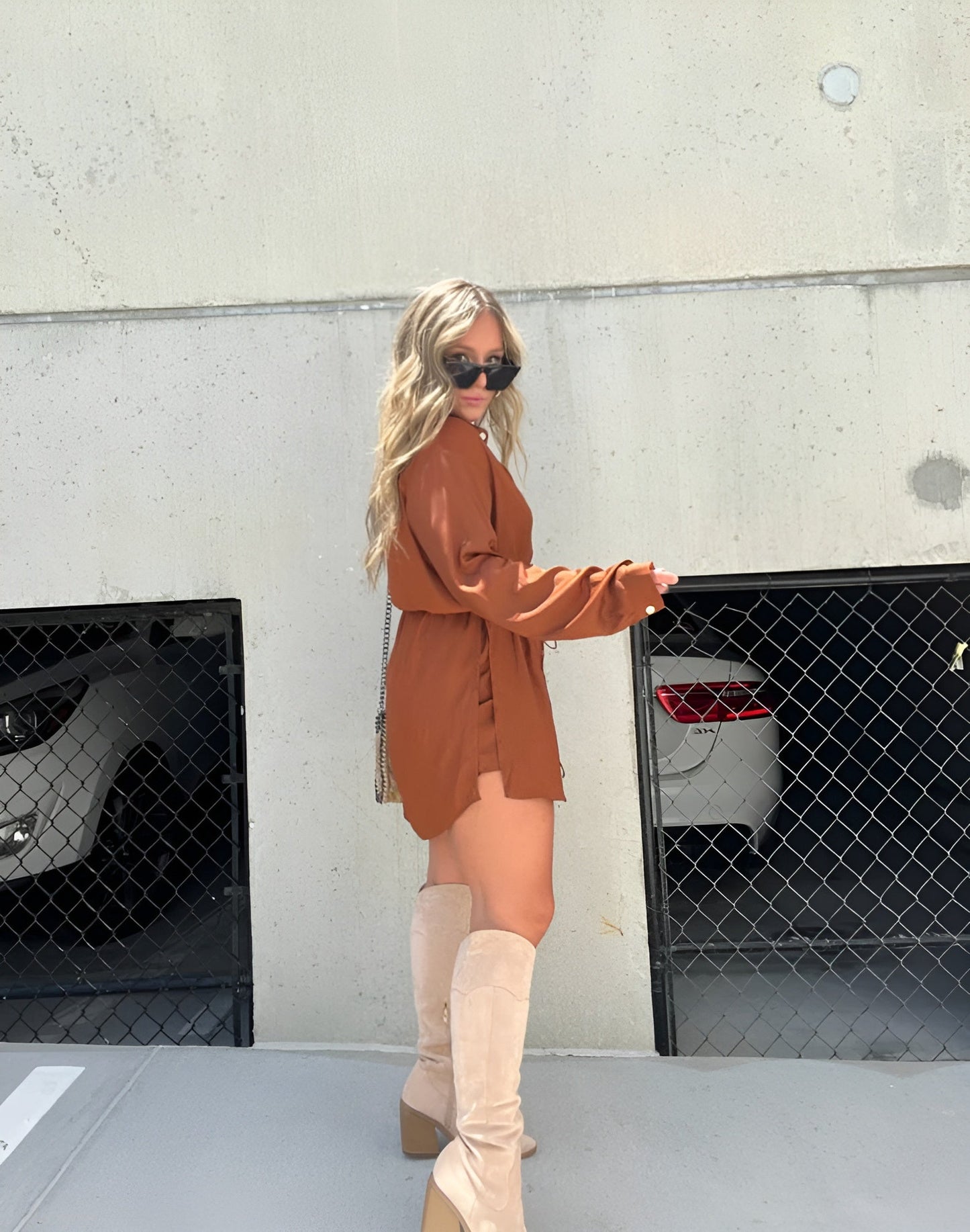 Laluna® | Trendy Satijnen Romper Jurk