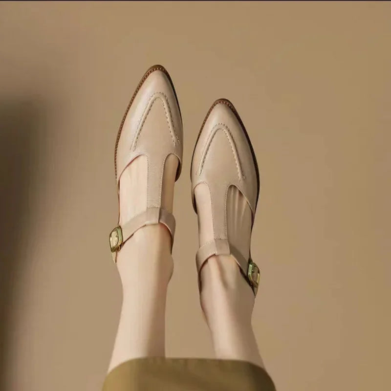 Gianna | Klassieke Buckle Leren Schoenen