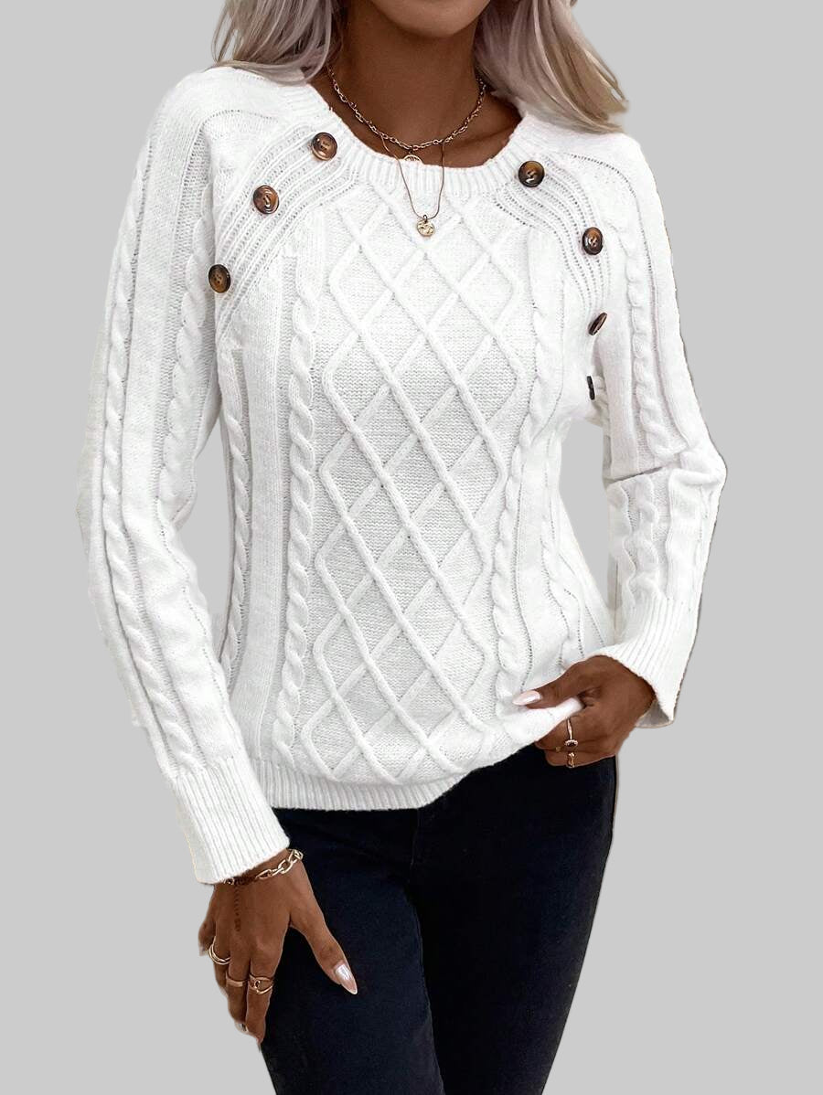 Clara | Trui met Knopen voor Dames