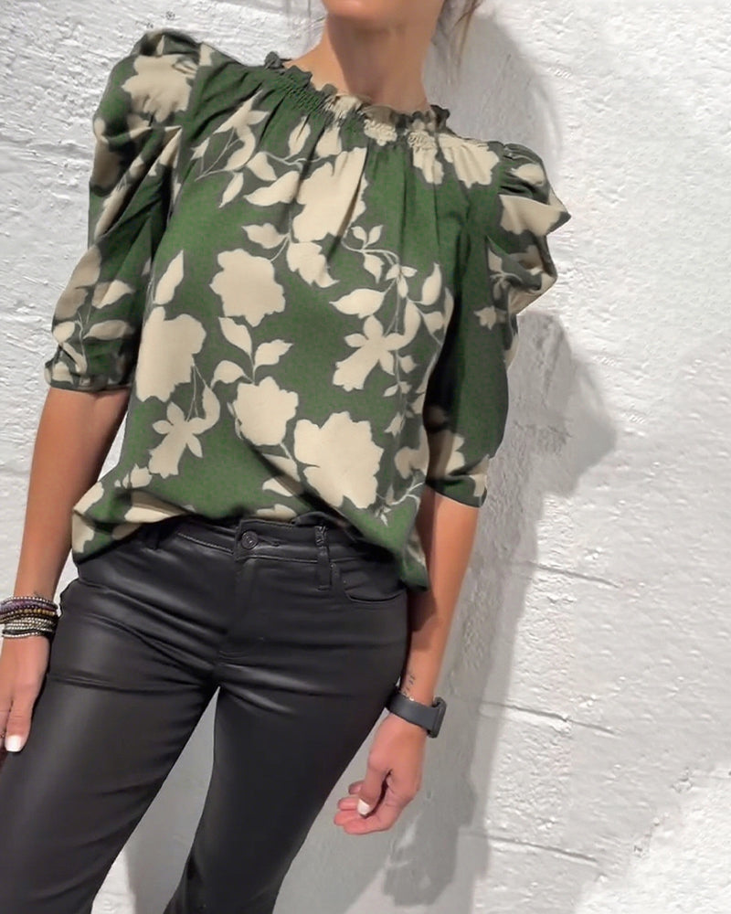 Laluna® | Blouse Pompmouw Ruche