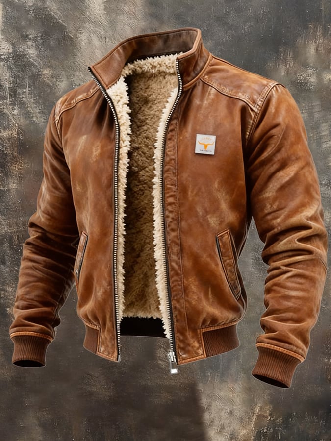 Vanhouten™ | Vintage Jacket Met Sherpa Voering