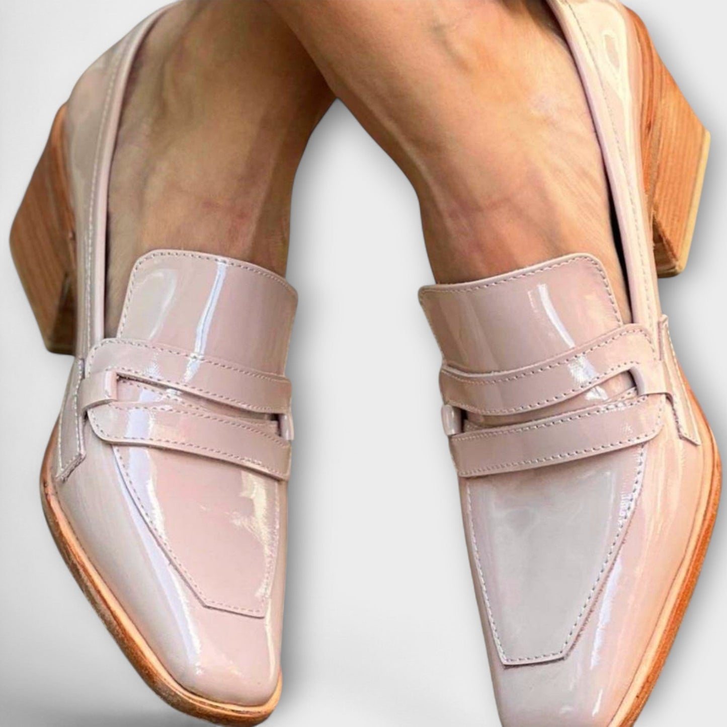 Elaine | Glanzende Loafers