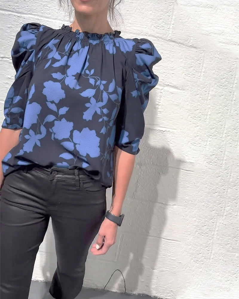 Laluna® | Blouse Pompmouw Ruche