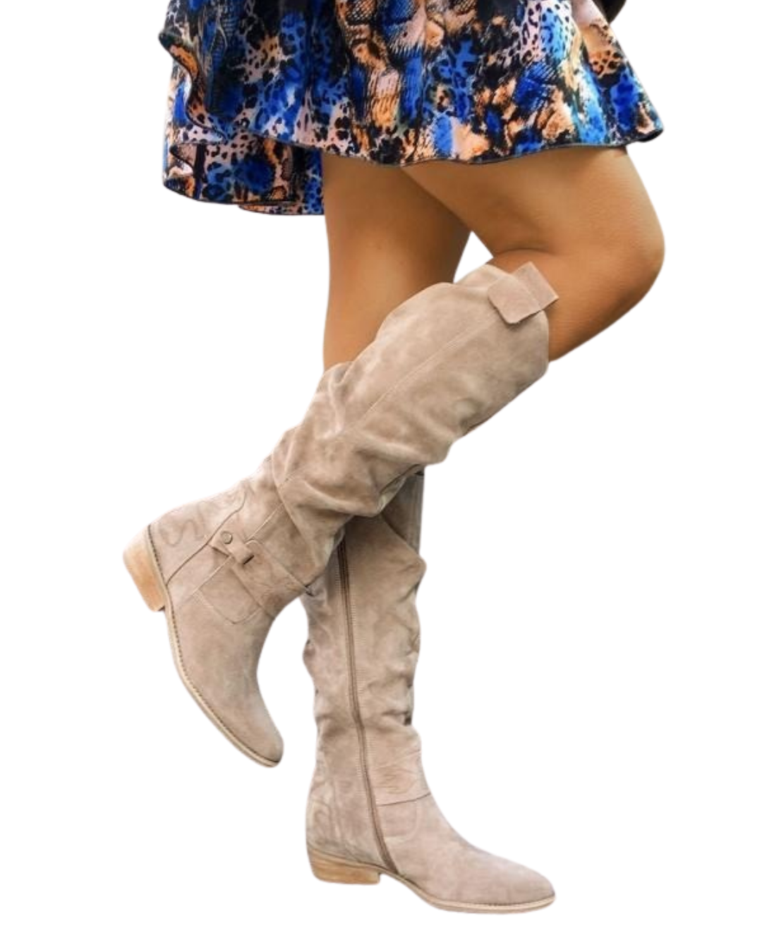 Zavira | Elegante, warme Suède laarzen voor dames