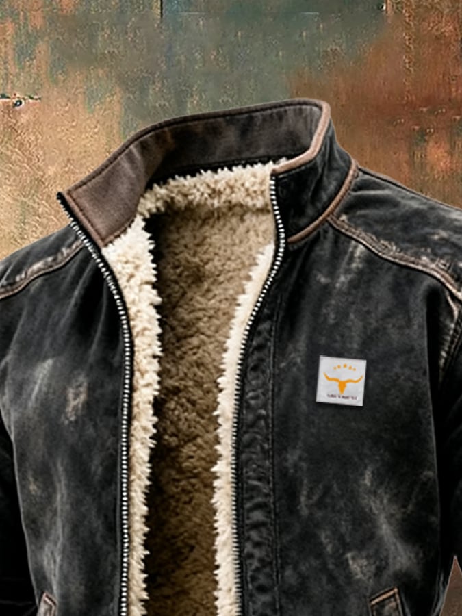 Vanhouten™ | Vintage Jacket Met Sherpa Voering