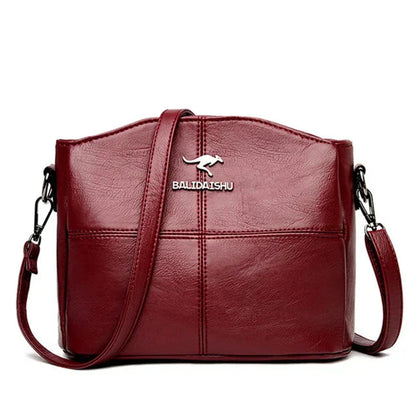 Muse™ | Elegante Geborduurde Leren Tote en Crossbody Tas voor Vrouwen