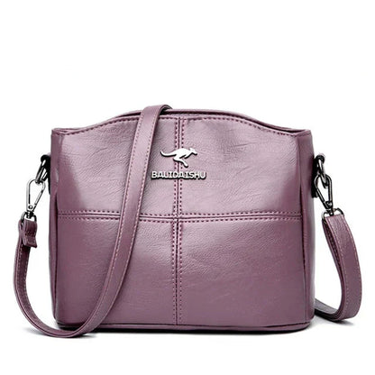Muse™ | Elegante Geborduurde Leren Tote en Crossbody Tas voor Vrouwen