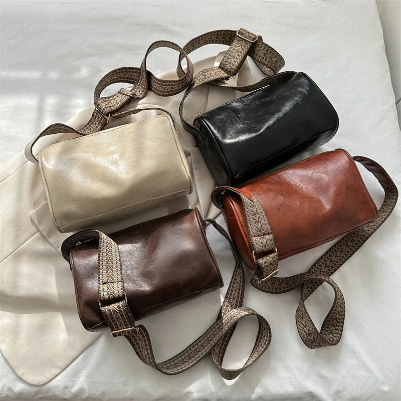 Muse™ | Chique vintage PU leren Boston handtas - modieuze crossbody