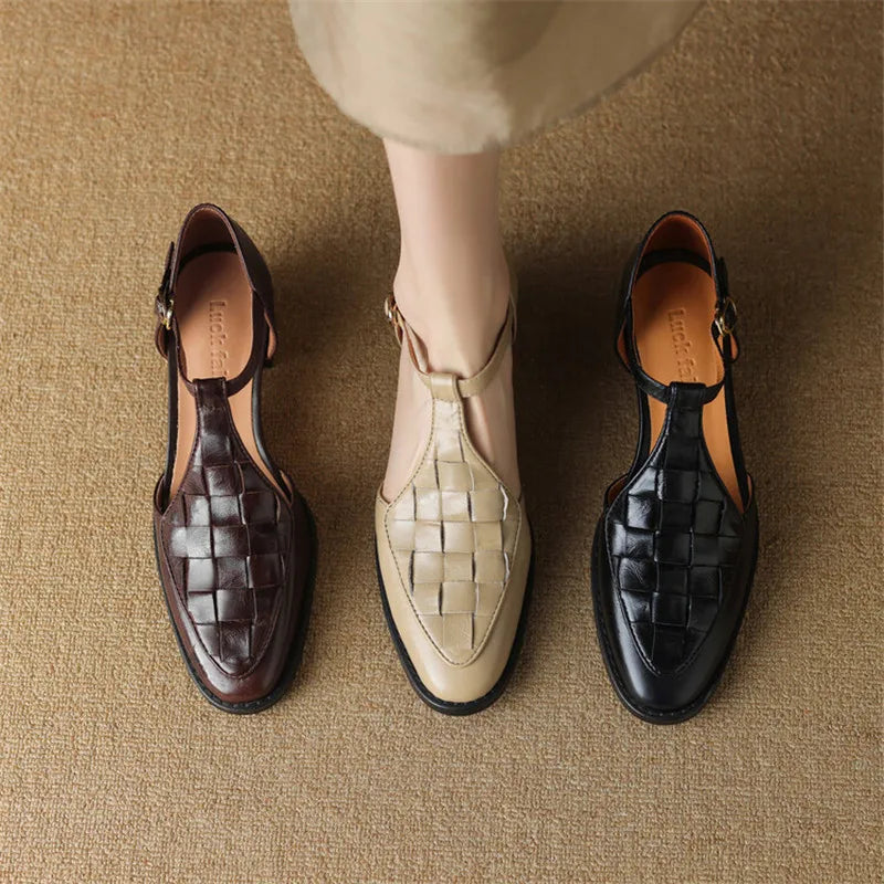 Celeste | Vintage Strap Heels