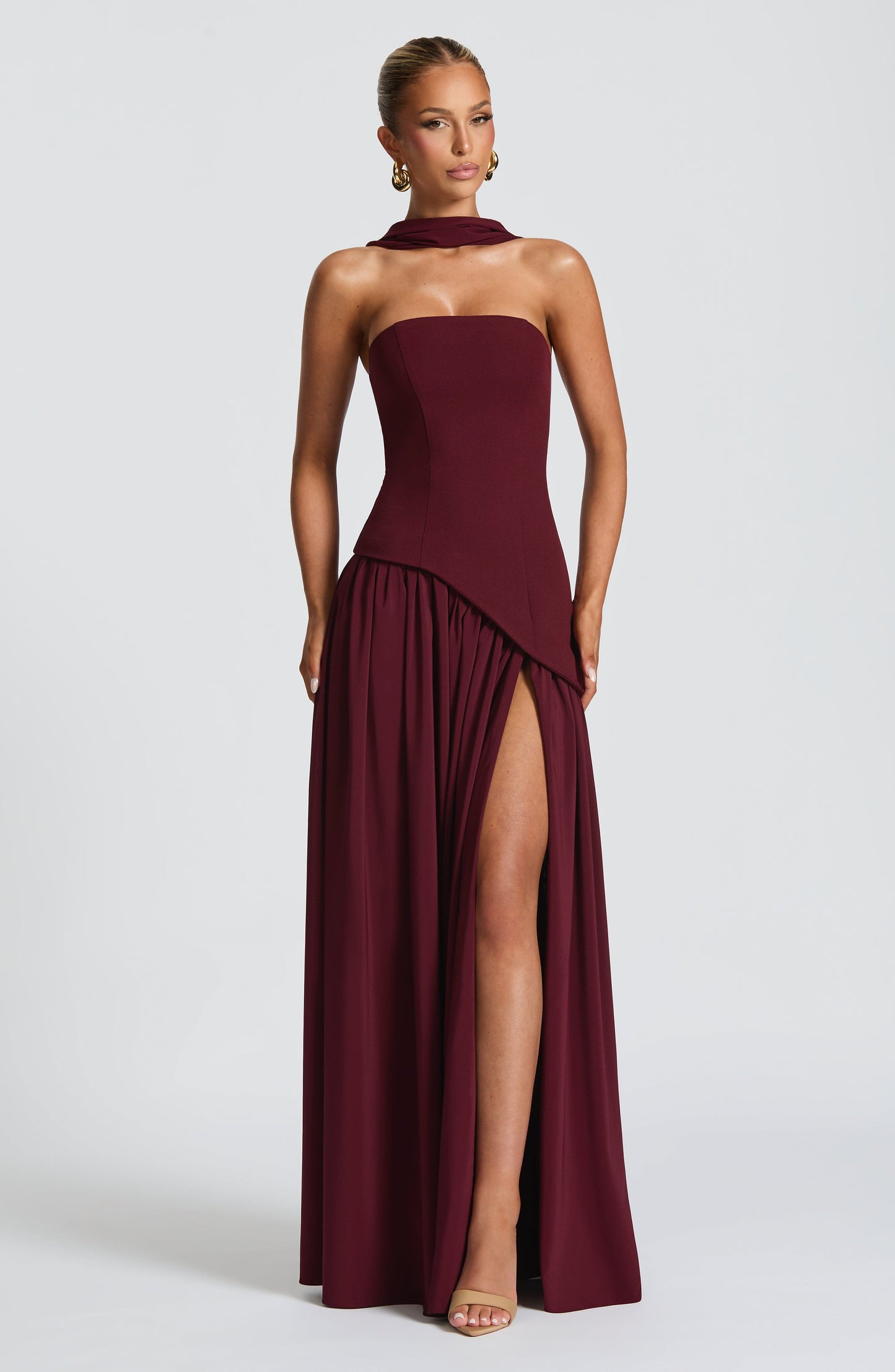 Van Houten™ | Chic Split Maxi Jurk