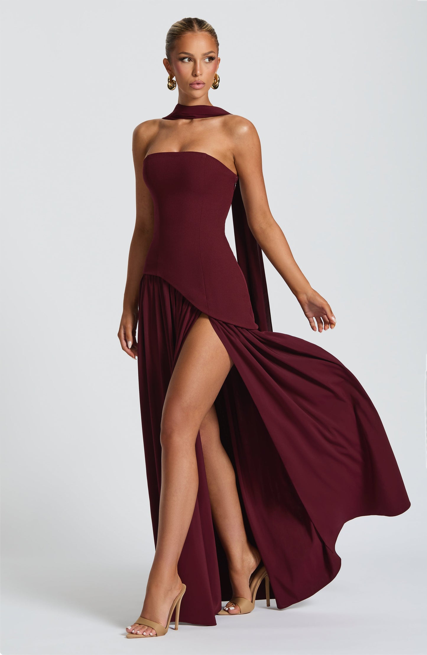 Van Houten™ | Chic Split Maxi Jurk