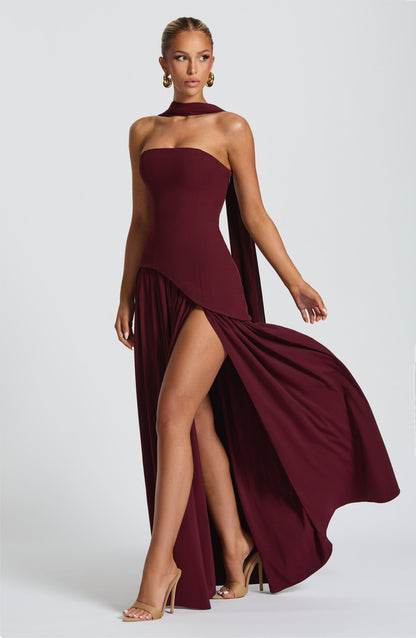 Van Houten™ | Chic Split Maxi Jurk
